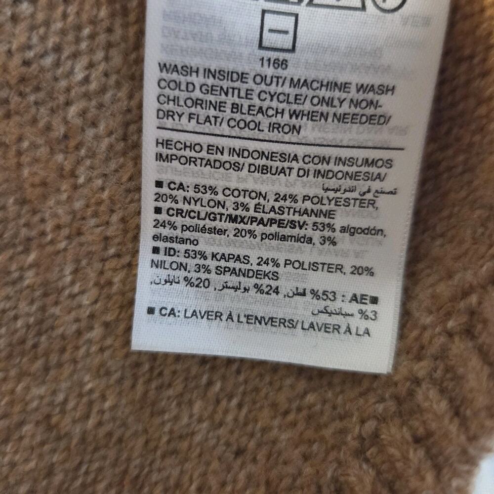 Old Navy Sweater Womans XXL Brown Turtleneck Off Shoulder Boxy Cozy Comfy - Picture 7 of 10